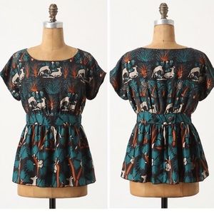 Anthropologie Anna Sui Roe Habitat top sz 6